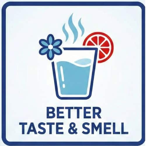 Refreshing drink with floral design