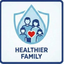 Family health and wellness symbol