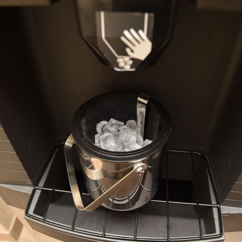 ice maker using water filtration systems